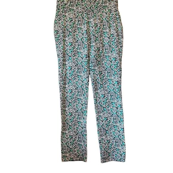 Floral Print Pull On Casual Pants Lightweight Comfortable - Picture 1 of 5